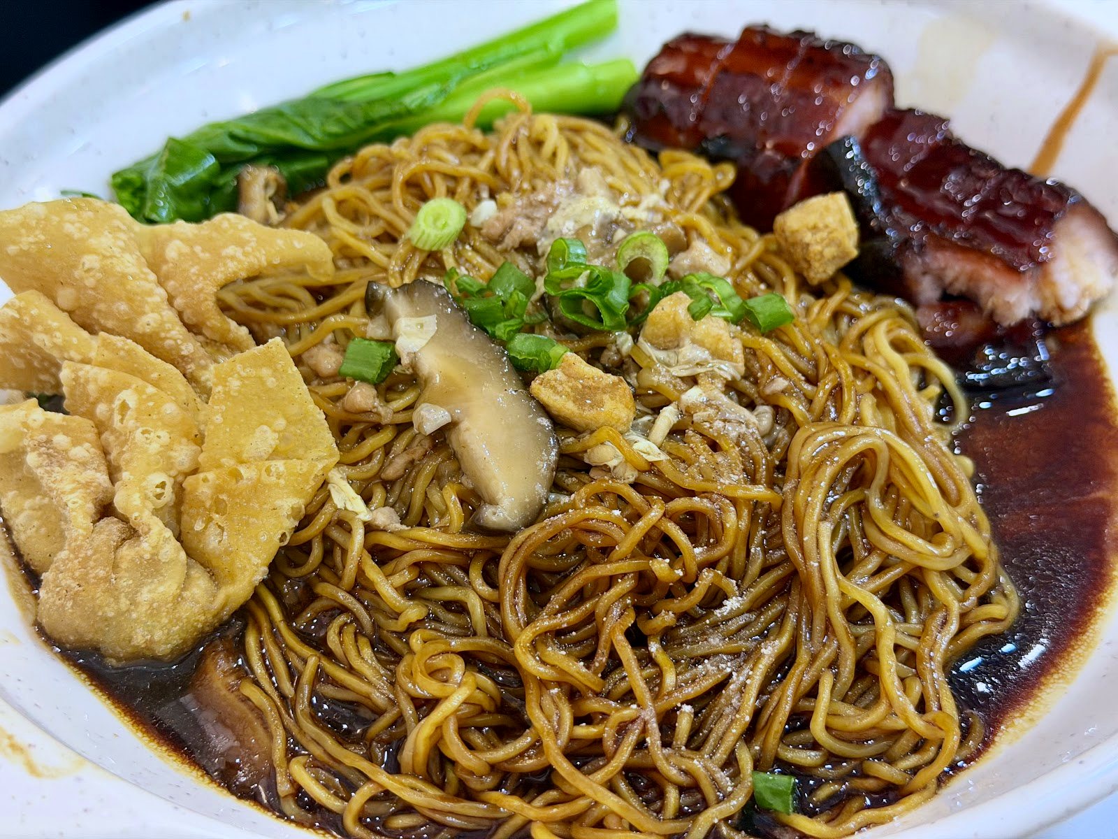 Savory Wanton Noodles with Char Siu